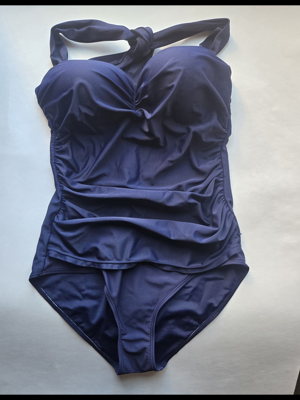 COCOSHIP Navy Blue One-Piece Swimsuit